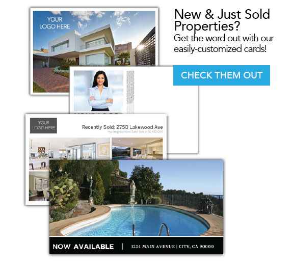Just Listed and Sold Property Postcards